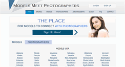 Desktop Screenshot of modelsmeetphotographers.com