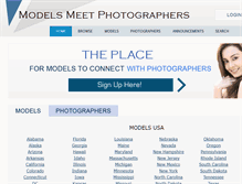 Tablet Screenshot of modelsmeetphotographers.com